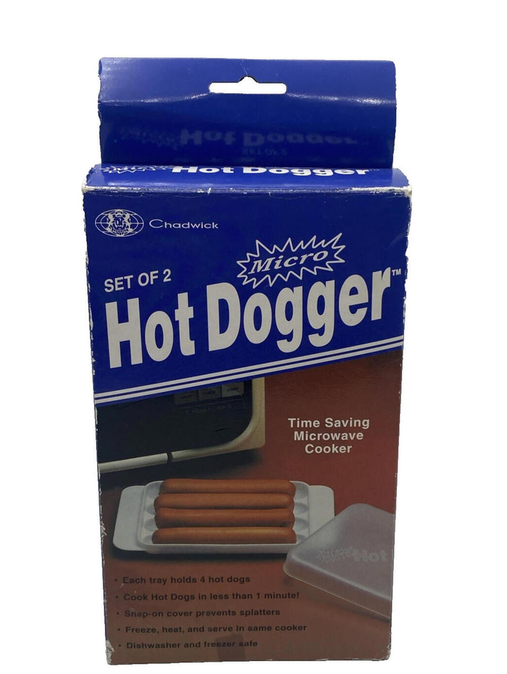 Chadwick Set Of 2 Hotdogger Package Summer Cookout Microwave Cooker